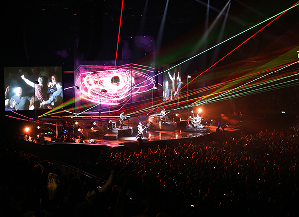 The Script Tour with stunning, complex visuals powered by Avolites Ai and Titan