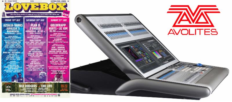 Avolites' Sapphire Touch and Tiger Touch Pro Spread the Lovebox    